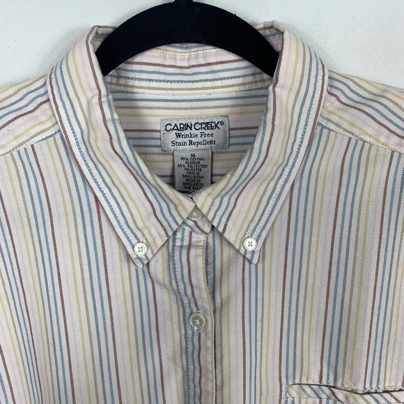 Cabin Creek Tops Womens Cabin Creek Wrinkle Free Shirt Size 6